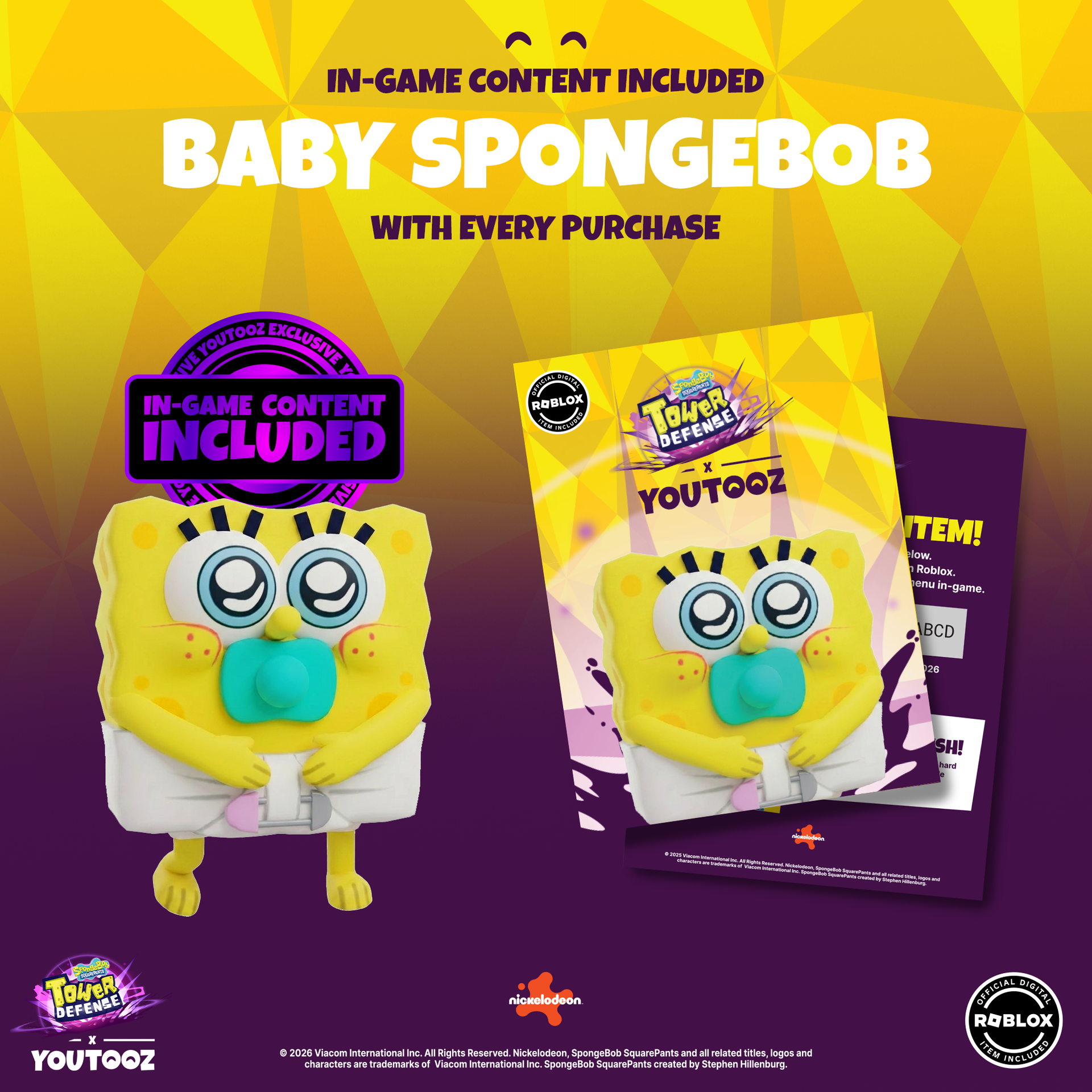 Baby Spongebob Keychain (5in)