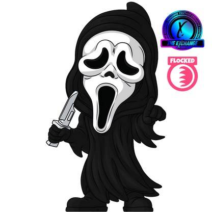 Ghost Face Flocked