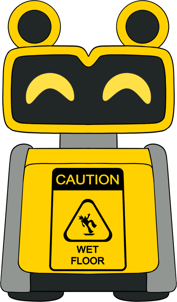 Wet Floor Bot Schulterreiter (15 cm)
