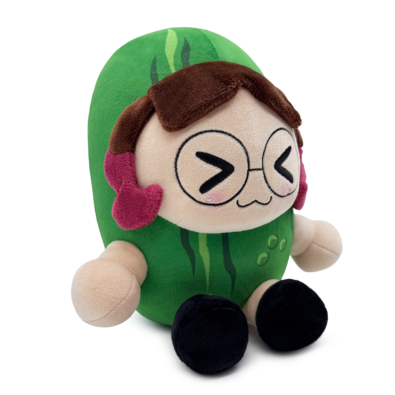 Skeptical Pickle Plush (9in)