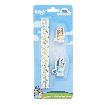 Ensemble – crayon et gomme Bluey | Blueprint Collections – vue 1