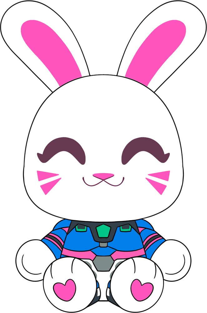 D.VA Hasen-Plüschtier (23 cm)