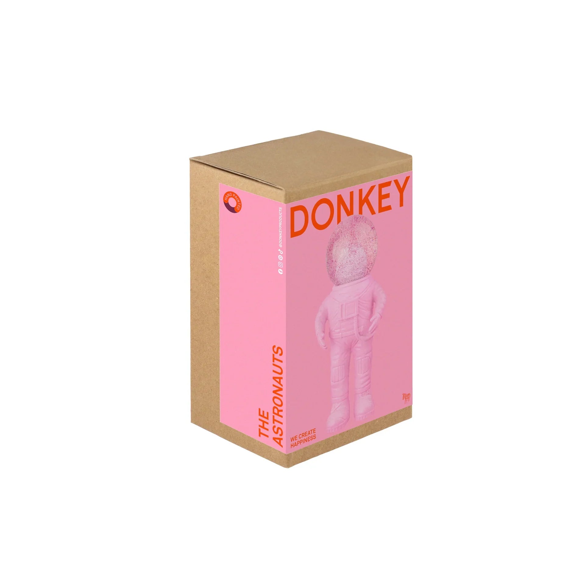 boule a neige astronaute petit rose donkey