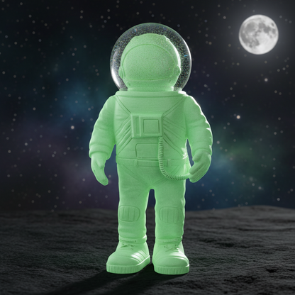 Boule à Neige Astronaute Géant Vert