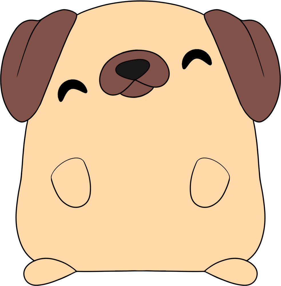 Dude Dans Pug Stickie (15,24 cm)