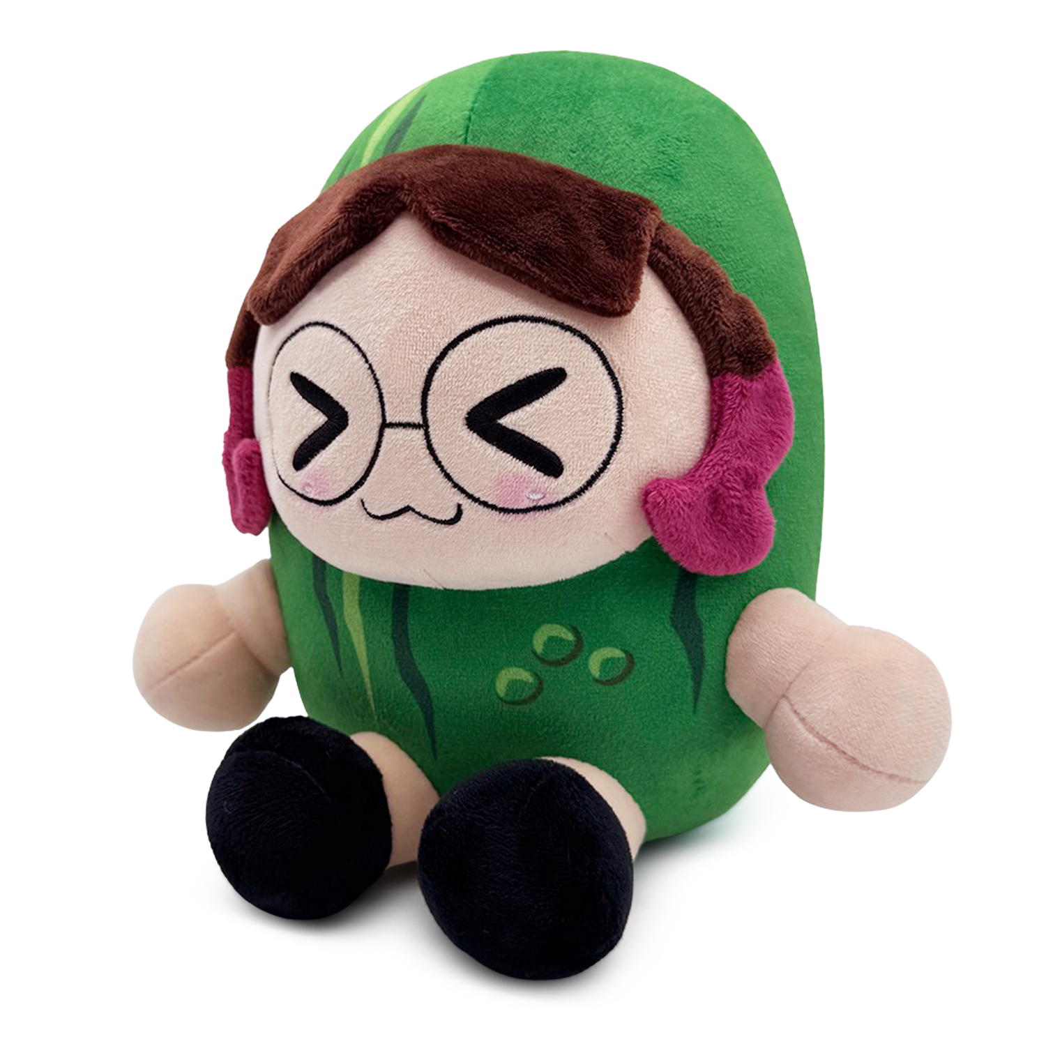 Skeptical Pickle Plush (9in)