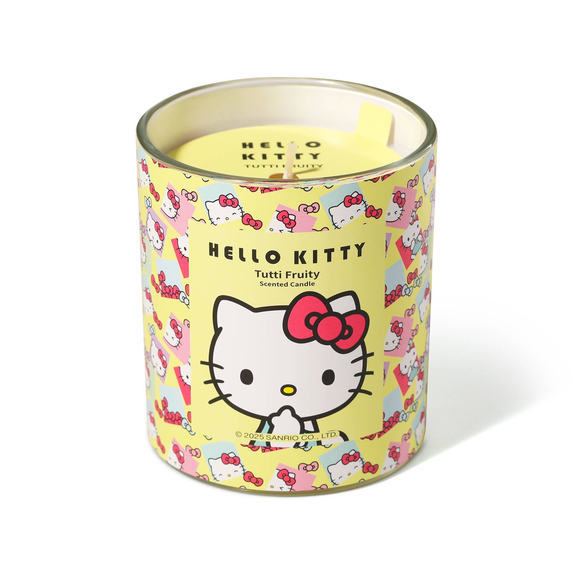 Hello Kitty Original Print Yellow Candle, Tutti Frutti Perfume