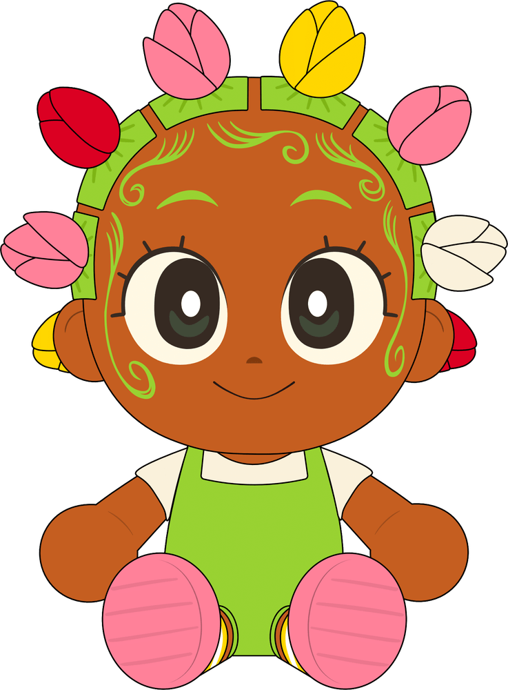 Tulip Bantu Knots Plush (9in)