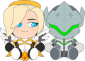 Genji- & Mercy-Plüschfigur (23 cm)