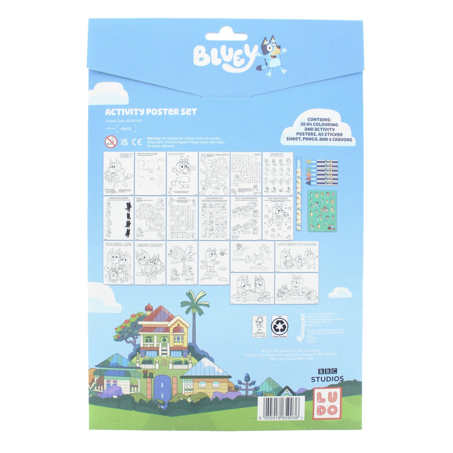 d'activités – Bluey Poster | Blueprint Collections – vue 2