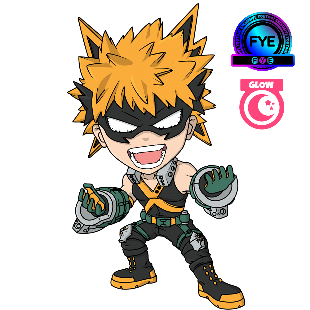 Im Dunkeln leuchtender Katsuki Bakugo