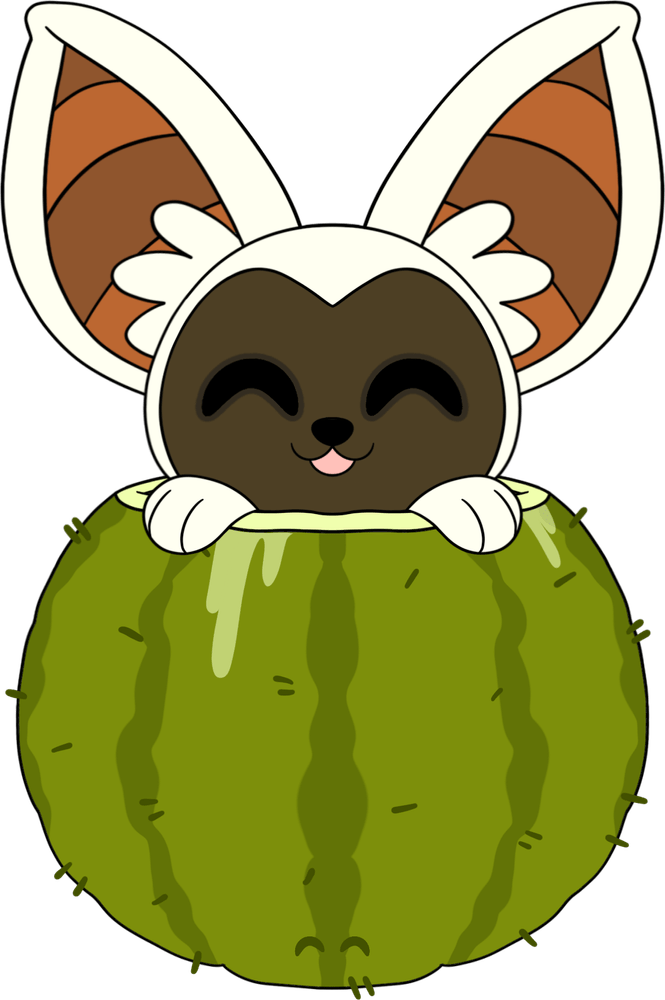 Momo Cactus Stickie (6in)