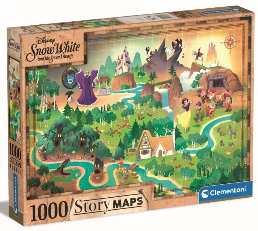 Puzzle Story Maps Disney - Blanche-Neige