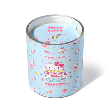 Bougie Imprimé Original Hello Kitty, Parfum Muffin aux Myrtilles