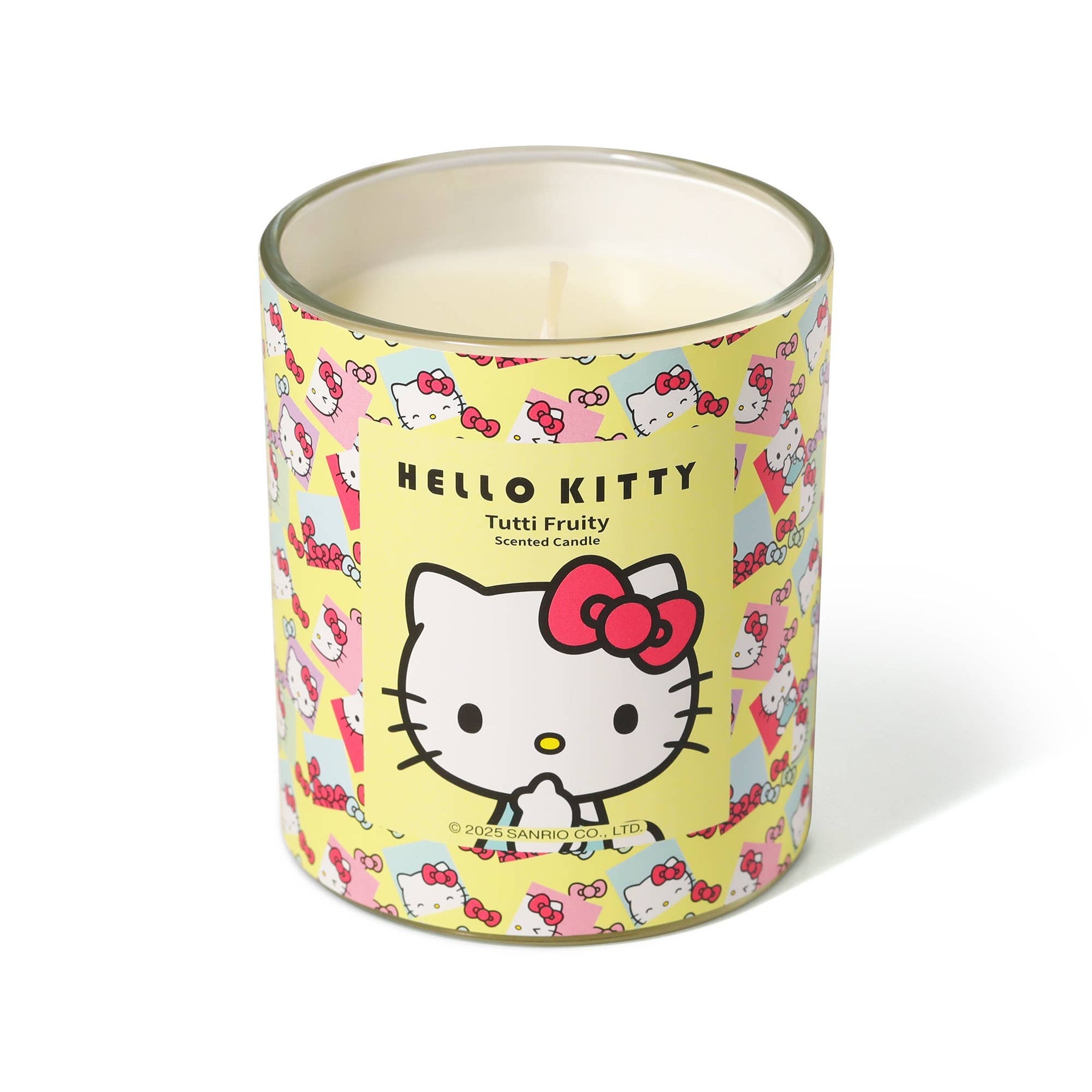 Hello Kitty Original Print Yellow Candle, Tutti Frutti Perfume