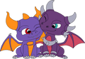 Valentine's Spyro & Cynder Plush (6in)