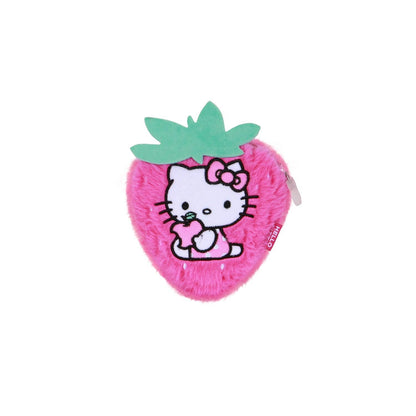 Hello Kitty Plüsch-Geldbörse – Erdbeere