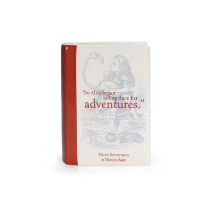 Vase en Forme de Livre - Alice au Pays des Merveilles