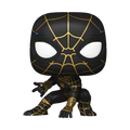 pop spider man black gold suit 911