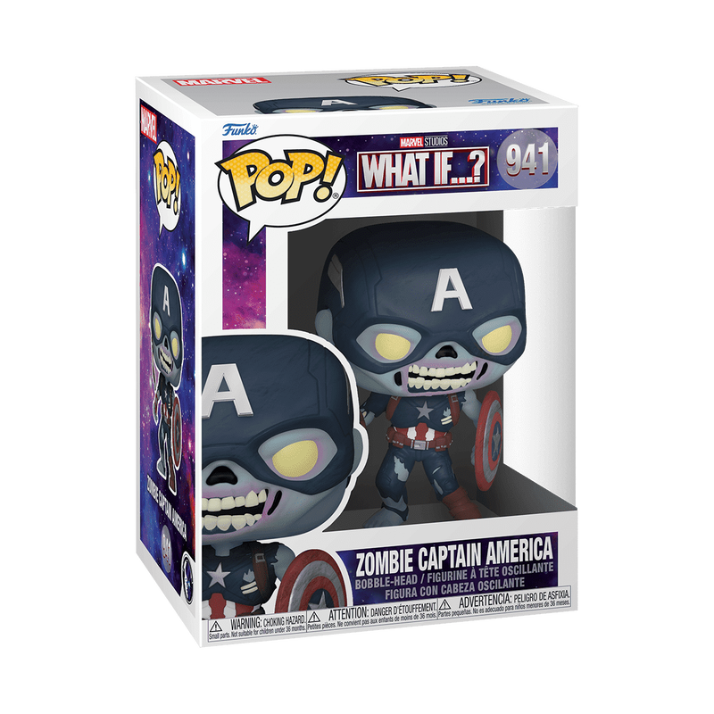 pop zombie captain america with shield 941