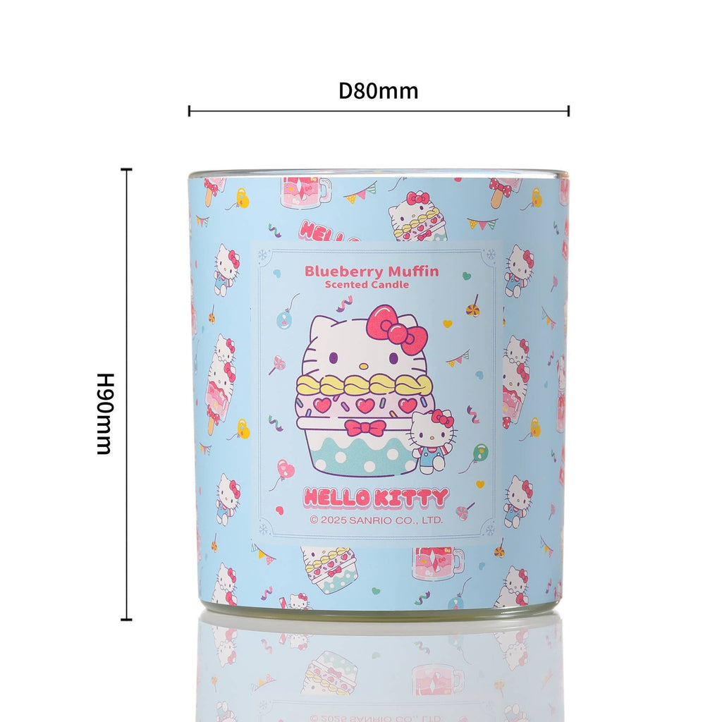 Original Hello Kitty Printed Candle, Blueberry Muffin Scent