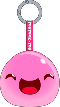 Radiant Pink Slime Keychain (5in)