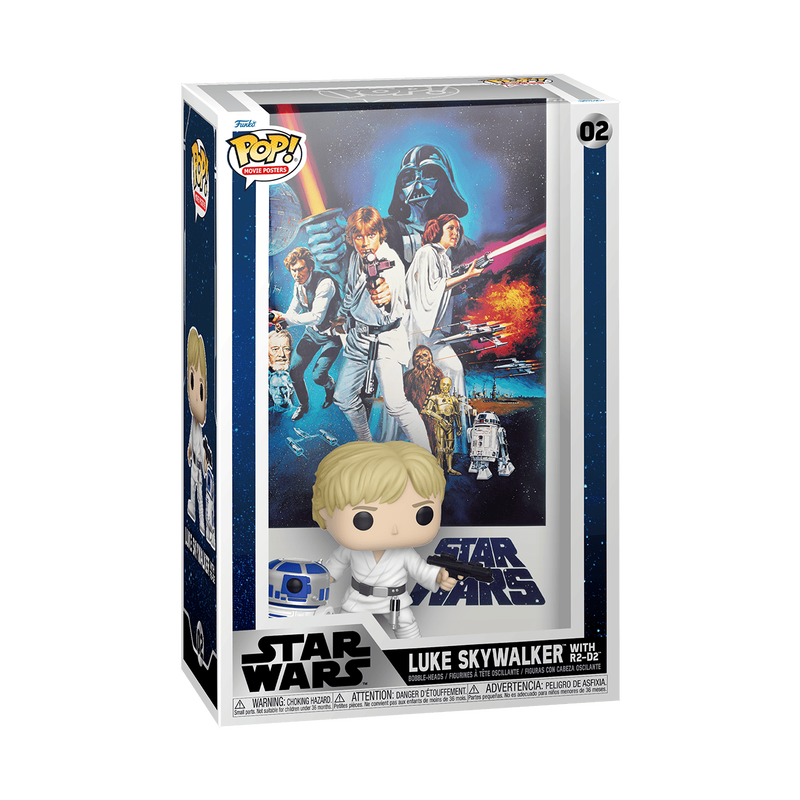 Filmový plakát Pop! Luke Skywalker s R2-D2