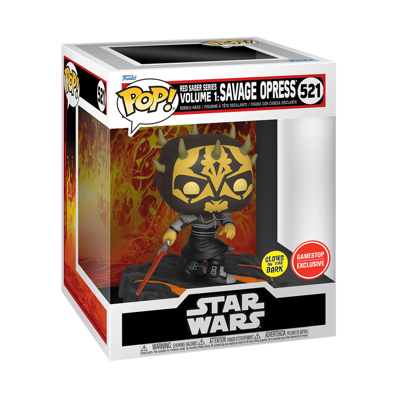 pop deluxe red saber series volume 1 savage opress 521