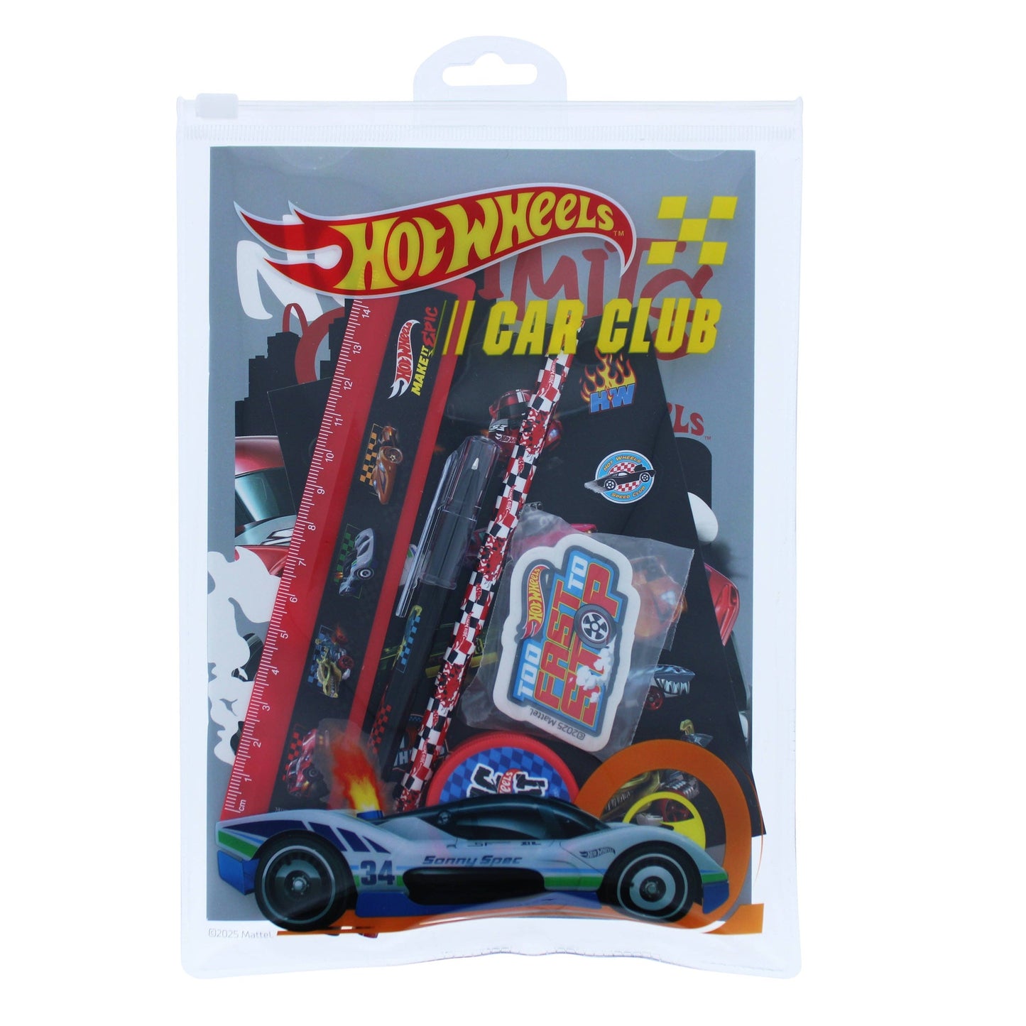 Ensemble de – papeterie Super Hot Wheels | Blueprint Collections – vue 1