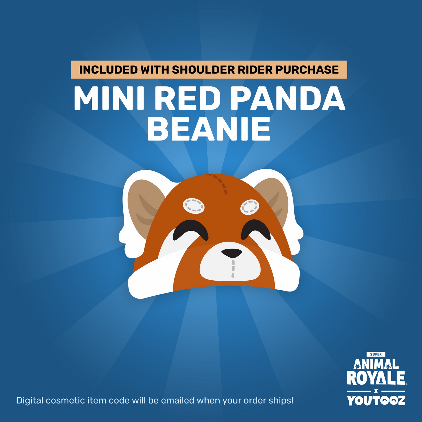 Roter Panda Schulterreiter (15 cm)