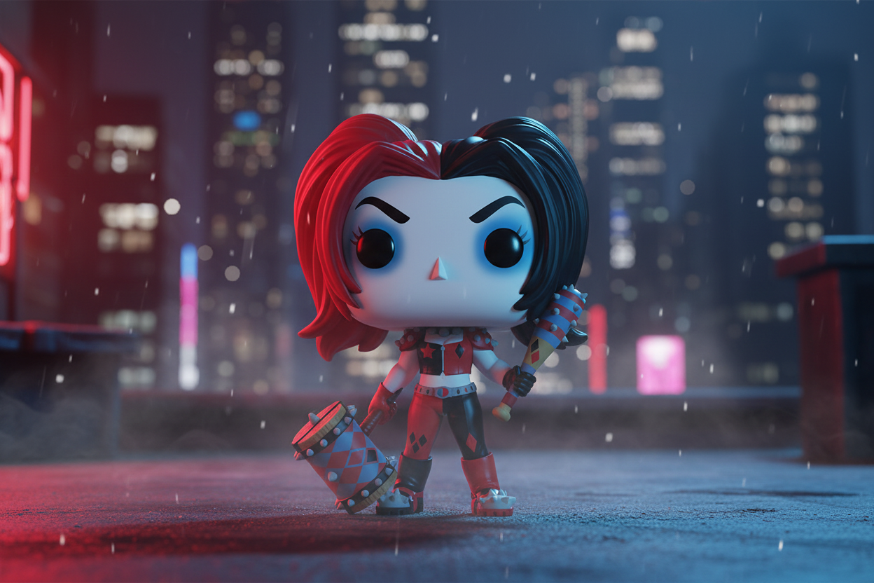 Pop! Harley Quinn relvadega 