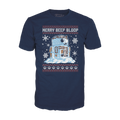 snowman r2 d2 merry beep bloop boxed tee
