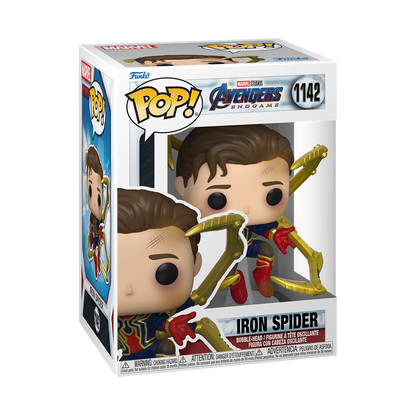 Pop! Iron Spider sans masque & Gant de l'Infinie