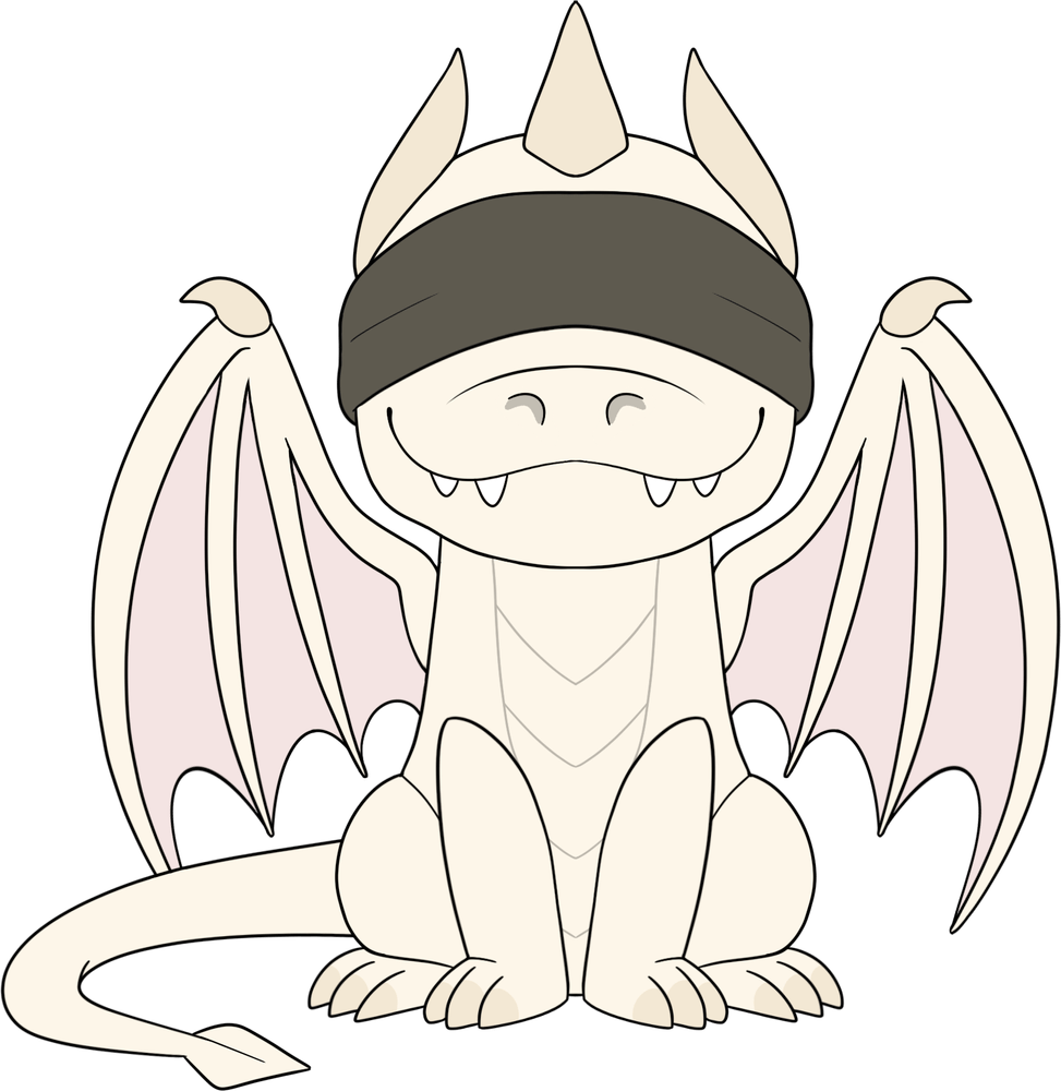 Ash der blinde Drache Plüschtier (23 cm)
