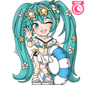 Glow in the Dark Summer Style Miku