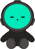 Content Warning Teal Plush (9in)