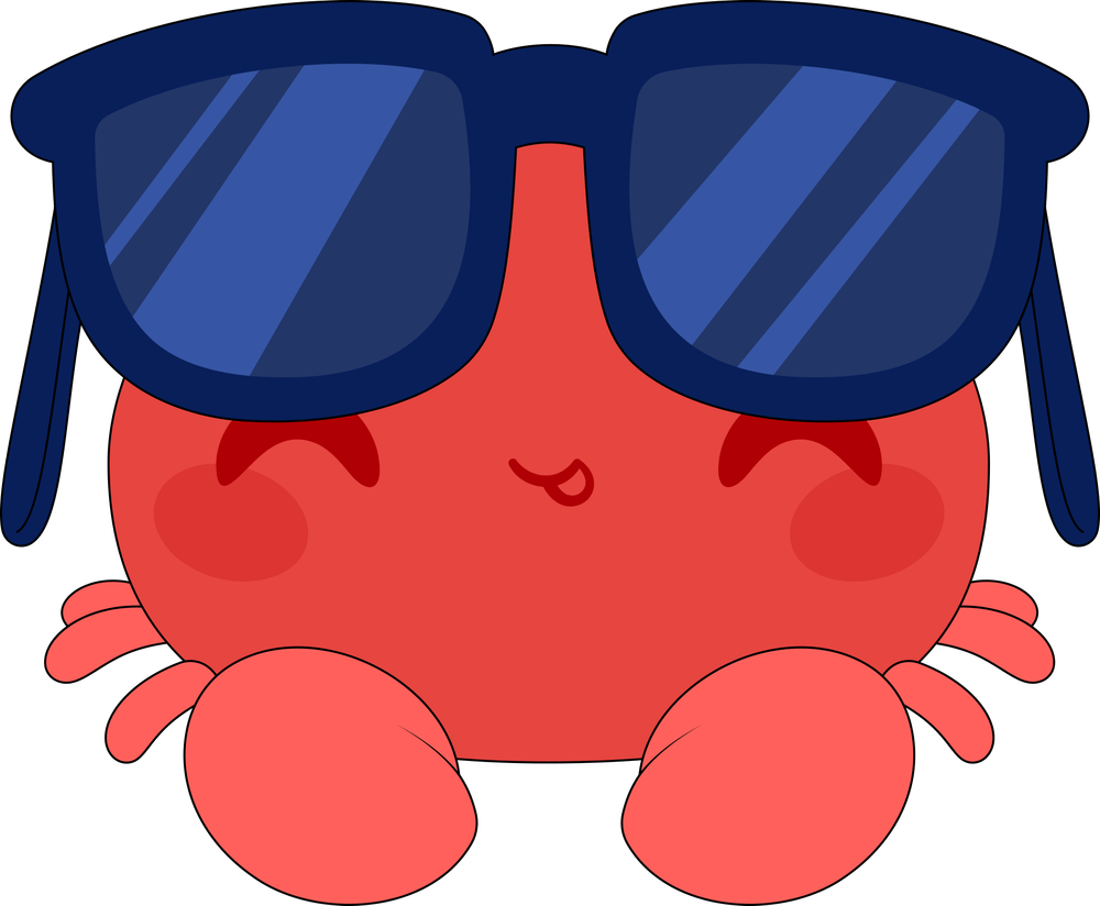Summer Vibes Crab Plush (9in)