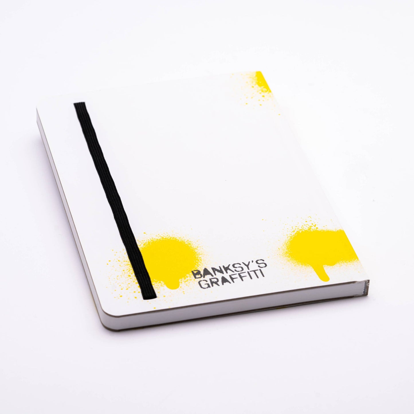 A5-Notizbuch aus Steinpapier mit Banksy-Graffiti – Fliegendes Mädchen