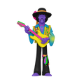 vinyl gold 5 jimi hendrix black light
