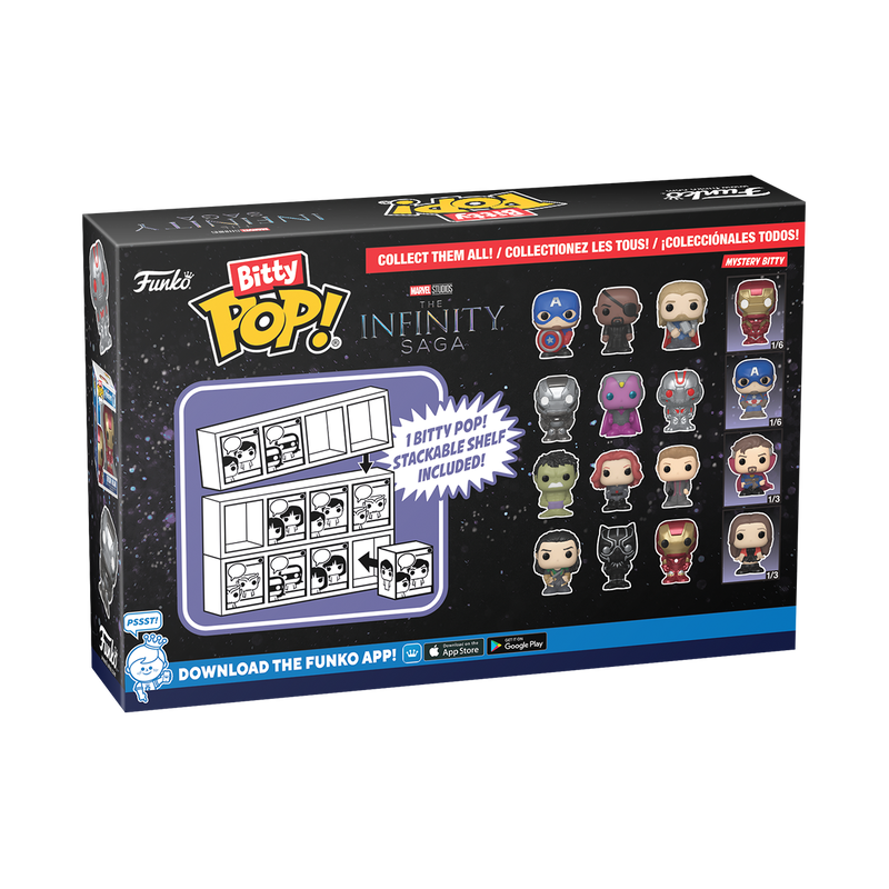 bitty pop marvel the infinity saga 4 pack series 1