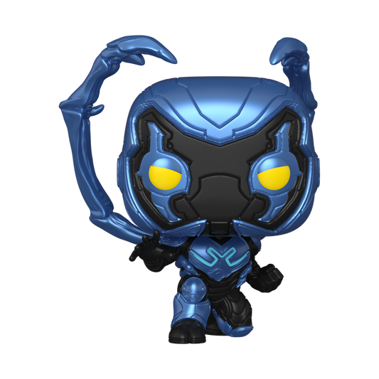 Blue Beetle Crouching