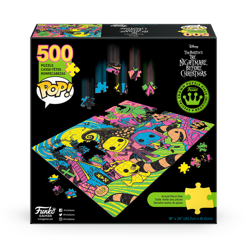pop the nightmare before christmas puzzle black light