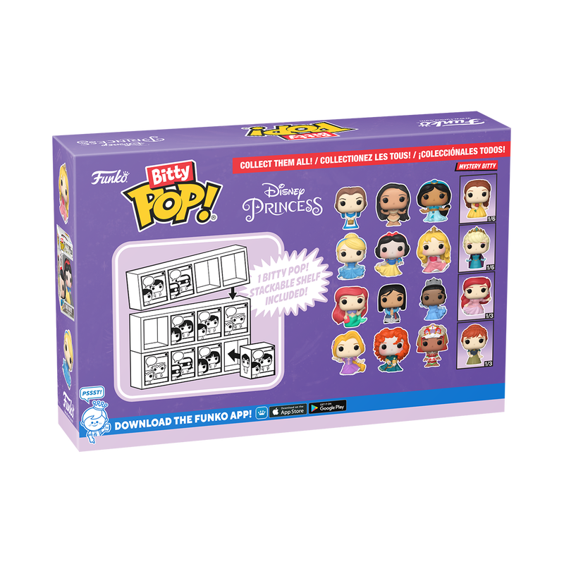 bitty pop disney princess 4 pack series 2
