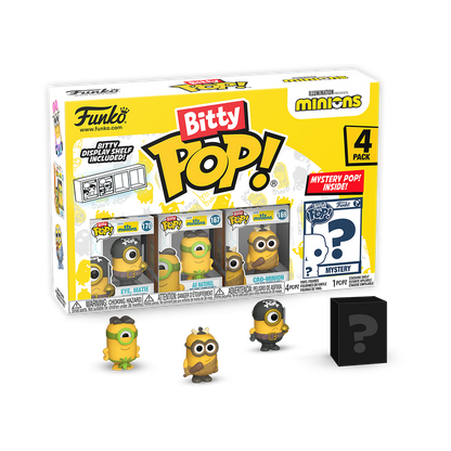 Bitty Pop! Minions 4-PACK - Series 1 - PRECOMMANDE*