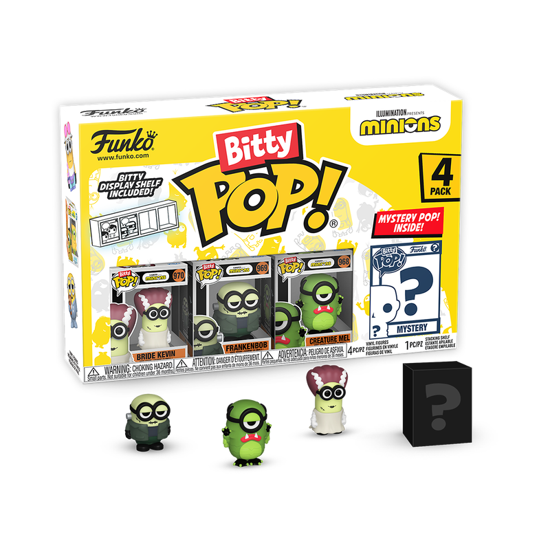 Bitty Pop! Minions 4-PACK - Series 2 - PRECOMMANDE*