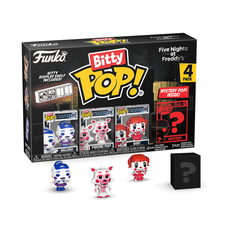 FIVE NIGHTS AT FREDDY'S Bitty Pop 4 Pack 2.5cm Ballora