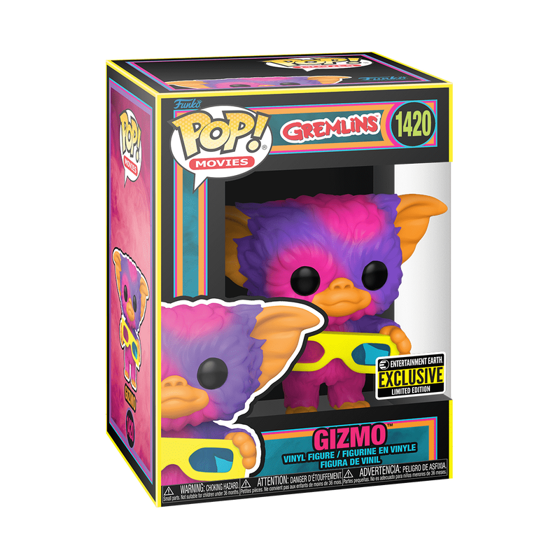 Gizmo con occhiali 3D (luce nera)