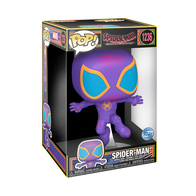 Pop! Jumbo Spider-Man (Miles Morales) (Černé světlo)