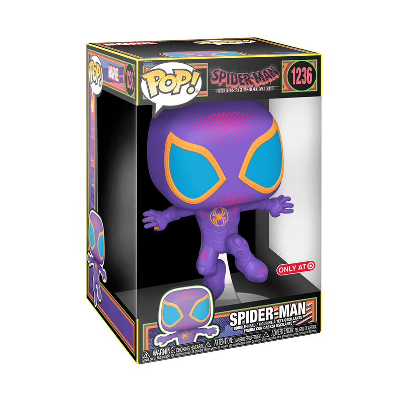 Pop! Jumbo Spider-Man (Miles Morales) (Black Light)