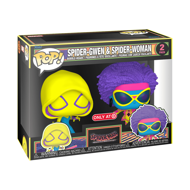 Pop! Spider-Gwen & Spider-Woman (Black Light) 2-Pack